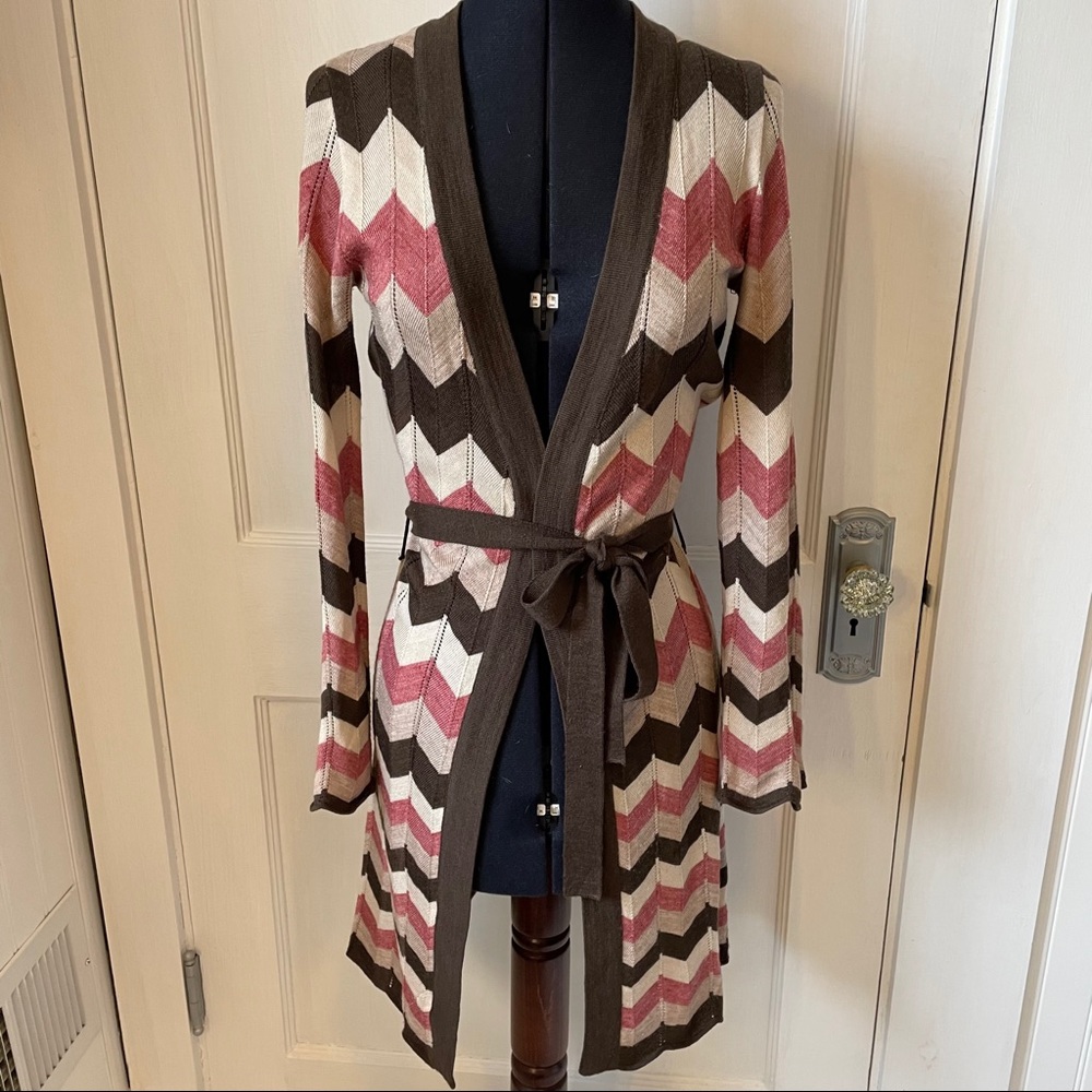 BCBG Max Azria Chevron Cardigan
